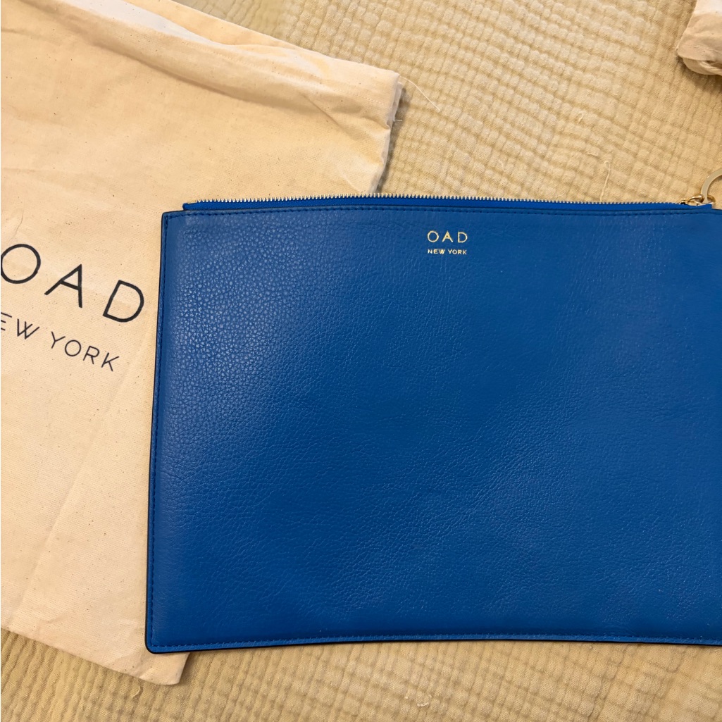 Oad New York Blue Clutch  Brand New